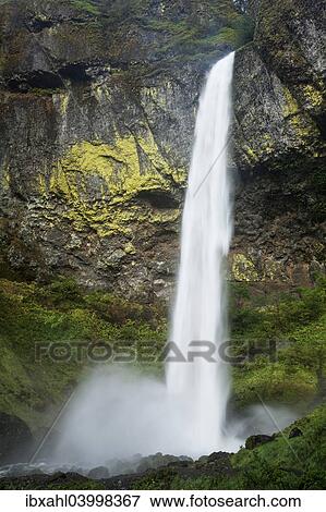 Stock Photo - "Elowah Falls, Columbia River Gorge, Portland, Oregon, United States, North America". Fotosearch
