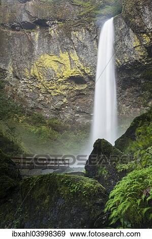 "Elowah Falls, Columbia River Gorge, Portland, Oregon, United States, North America" View Large Photo Image Stock Photo - "Elowah Falls, Columbia River Gorge, Portland, Oregon, United States, North America". Fotosearch
