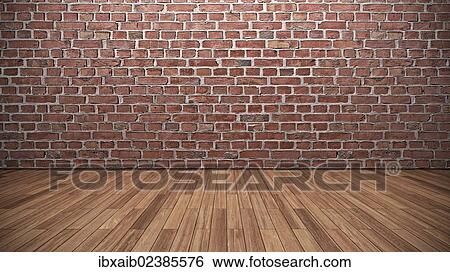 "Empty room, wall, brick, wooden floor, floor boards, teak" View Large Photo Image Stock Photograph - "Empty room, wall, brick, wooden floor, floor boards, teak". Fotosearch