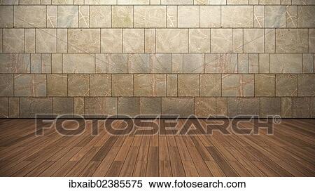 "Empty room, wall made of sandstone, wooden floor, flooring, teak" View Large Photo Image Stock Photography - "Empty room, wall made of sandstone, wooden floor, flooring, teak". Fotosearch