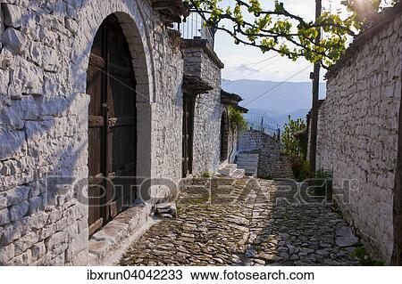 "Empty side street, historic centre, UNESCO World Heritage Site, Berat, Albania, Europe" View Large Photo Image Stock Image - "Empty side street, historic centre, UNESCO World Heritage Site, Berat, Albania, Europe". Fotosearch