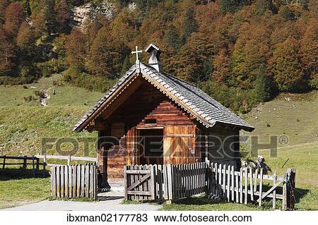"Eng-Alm, small chapel on mountain pasture, Grosser Ahornboden, pasture with maple trees, Risstal, Karwendel Mountains, Tyrol, Austria, Europe, PublicGround, Europe" View Large Photo Image Stock Image - "Eng-Alm, small chapel on mountain pasture, Grosser Ahornboden, pasture with maple trees, Risstal, Karwendel Mountains, Tyrol, Austria, Europe, PublicGround, Europe". Fotosearch
