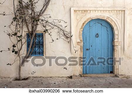 "Entrance door, building, Djerba, Tunisia, Africa" View Large Photo Image Stock Photograph - "Entrance door, building, Djerba, Tunisia, Africa". Fotosearch