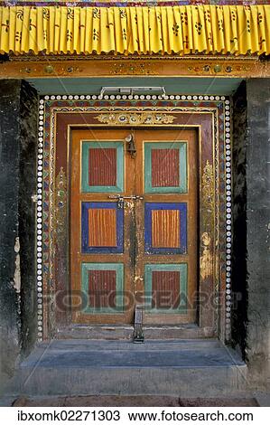 "Entrancedoor, Lamayuru Gompa, one of the most important monasteries in the former kingdom of Ladakh, Lamayuru, Jammu and Kashmir, India, Asia" View Large Photo Image Stock Image - "Entrancedoor, Lamayuru Gompa, one of the most important monasteries in the former kingdom of Ladakh, Lamayuru, Jammu and Kashmir, India, Asia". Fotosearch