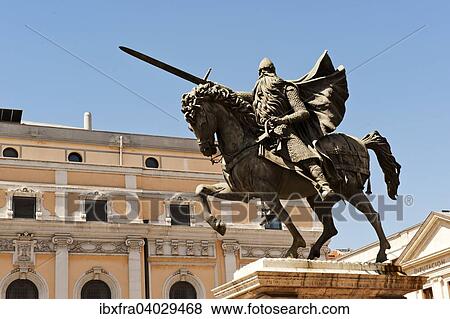 "Equestrian statue of El Cid, Spanish national hero, Burgos, Castile and Leon region of, Spain, Europe" View Large Photo Image Stock Photo - "Equestrian statue of El Cid, Spanish national hero, Burgos, Castile and Leon region of, Spain, Europe". Fotosearch