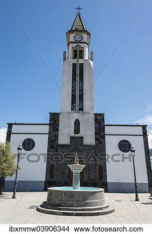 Picture - "Ermita de Nuestra Senora de Bonanza Church, El Paso, La Palma, Canary Islands, Spain, Europe". Fotosearch