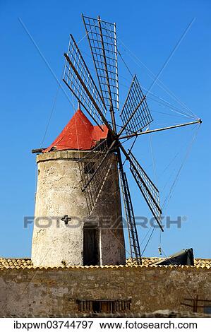 "Ettore e Infersa salt mill and windmill, Masala, Sicily, Italy, Europe" View Large Photo Image Stock Photo - "Ettore e Infersa salt mill and windmill, Masala, Sicily, Italy, Europe". Fotosearch
