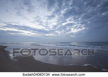 Picture - "Evening atmosphere at the North Sea coast, Sylt, North Frisian Island, North Frisia, Schleswig-Holstein, Germany, Europe". Fotosearch