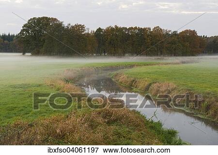 "Evening fog on the river Aller, Lower Saxony, Germany, Europe" View Large Photo Image Stock Photo - "Evening fog on the river Aller, Lower Saxony, Germany, Europe". Fotosearch