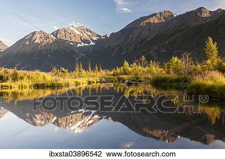 "Evening light, Eagle River, Alaska, United States, North America" View Large Photo Image Stock Image - "Evening light, Eagle River, Alaska, United States, North America". Fotosearch