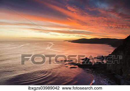 "Evening mood at the Pacific coast, Nugget Point, Catlins, South Island, New Zealand, Oceania" View Large Photo Image Stock Image - "Evening mood at the Pacific coast, Nugget Point, Catlins, South Island, New Zealand, Oceania". Fotosearch