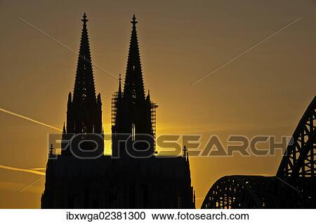 "Evening mood, Cologne Cathedral and Hohenzollernbrucke bridge, Cologne, North Rhine-Westphalia, Germany, Europe, PublicGround, Europe" View Large Photo Image Stock Image - "Evening mood, Cologne Cathedral and Hohenzollernbrucke bridge, Cologne, North Rhine-Westphalia, Germany, Europe, PublicGround, Europe". Fotosearch