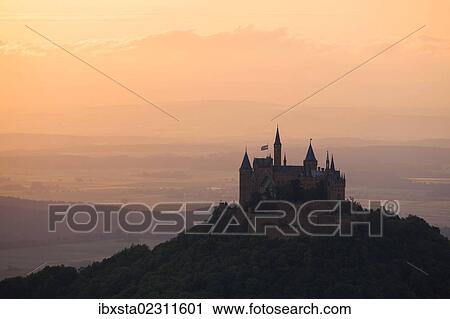"Evening mood with sunset near Burg Hohenzollern Castle, Swabian Alb, Baden-Wuerttemberg, Germany, Europe, PublicGround, Europe" View Large Photo Image Stock Image - "Evening mood with sunset near Burg Hohenzollern Castle, Swabian Alb, Baden-Wuerttemberg, Germany, Europe, PublicGround, Europe". Fotosearch