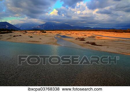 "Evening sky on the Tagliamento, at Cornino, Friuli, Italy, Europe" View Large Photo Image Stock Photo - "Evening sky on the Tagliamento, at Cornino, Friuli, Italy, Europe". Fotosearch