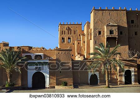 "Exterior of the mud brick Taourirt Kasbah built by Pasha Glaoui, Unesco World Heritage Site, Ouarzazate, Morocco, Africa" View Large Photo Image Stock Image - "Exterior of the mud brick Taourirt Kasbah built by Pasha Glaoui, Unesco World Heritage Site, Ouarzazate, Morocco, Africa". Fotosearch