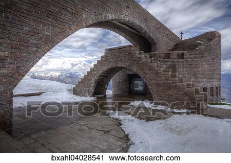 "Exterior view of the Capella Santa Maria degli Angeli by architect Mario Botta, Monte Tamaro, Rivera, Valle di Lugano, Canton of Ticino, Switzerland, Europe" View Large Photo Image Stock Image - "Exterior view of the Capella Santa Maria degli Angeli by architect Mario Botta, Monte Tamaro, Rivera, Valle di Lugano, Canton of Ticino, Switzerland, Europe". Fotosearch