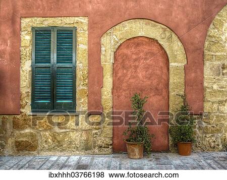 "Facade of a house, Alcudia, Majorca, Balearic Islands, Spain, Europe" View Large Photo Image Stock Photo - "Facade of a house, Alcudia, Majorca, Balearic Islands, Spain, Europe". Fotosearch