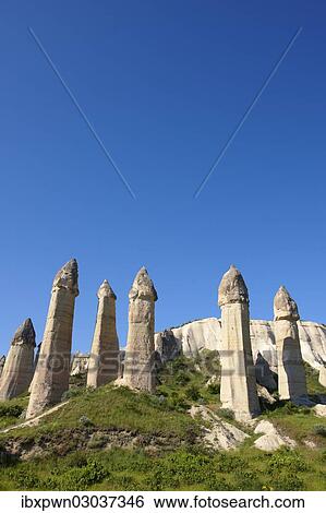 "Fairy Chimney rock formations, Love Valley, Goreme National Park, Cappadocia, Nevsehir Province, Central Anatolia Region, Turkey, Asia" View Large Photo Image Stock Photograph - "Fairy Chimney rock formations, Love Valley, Goreme National Park, Cappadocia, Nevsehir Province, Central Anatolia Region, Turkey, Asia". Fotosearch