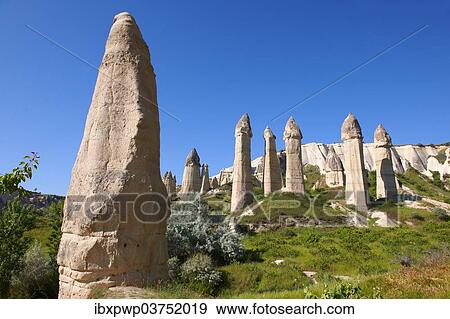 "Fairy Chimneys in the Love Valley, Cappadocia, Central Anatolia Region, Turkey, Asia" View Large Photo Image Stock Photo - "Fairy Chimneys in the Love Valley, Cappadocia, Central Anatolia Region, Turkey, Asia". Fotosearch