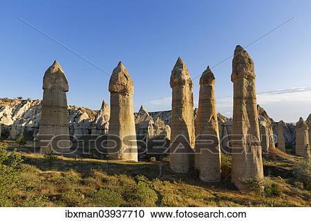 "Fairy chimneys, phallus-shaped tufa formations, Love Valley, Goreme National Park, Cappadocia, Nevsehir Province, Central Anatolia Region, Turkey, Asia" View Large Photo Image Stock Image - "Fairy chimneys, phallus-shaped tufa formations, Love Valley, Goreme National Park, Cappadocia, Nevsehir Province, Central Anatolia Region, Turkey, Asia". Fotosearch