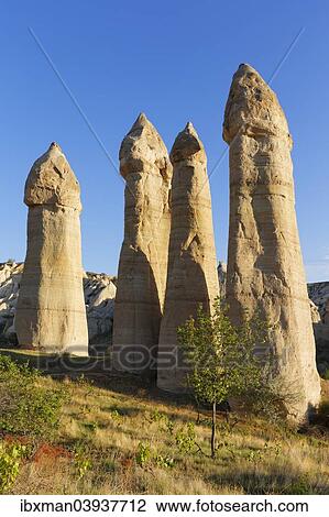 "Fairy chimneys, phallus-shaped tufa formations, Love Valley, Goreme National Park, Cappadocia, Nevsehir Province, Central Anatolia Region, Turkey, Asia" View Large Photo Image Stock Image - "Fairy chimneys, phallus-shaped tufa formations, Love Valley, Goreme National Park, Cappadocia, Nevsehir Province, Central Anatolia Region, Turkey, Asia". Fotosearch