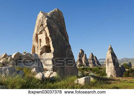 "Fairy Chimneys, volcanic tuft rock formations, Love Valley, Goreme National Park, Cappadocia, Nevsehir Province, Central Anatolia Region, Turkey, Asia" View Large Photo Image Stock Photo - "Fairy Chimneys, volcanic tuft rock formations, Love Valley, Goreme National Park, Cappadocia, Nevsehir Province, Central Anatolia Region, Turkey, Asia". Fotosearch
