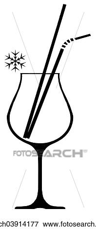 "Fancy glass, pre-cooled with two drinking straws" View Large Photo Image Stock Photo - "Fancy glass, pre-cooled with two drinking straws". Fotosearch