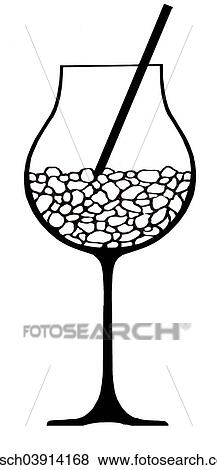 Fancy glass with drinking straw View Large Photo Image Stock Photo - Fancy glass with drinking straw. Fotosearch