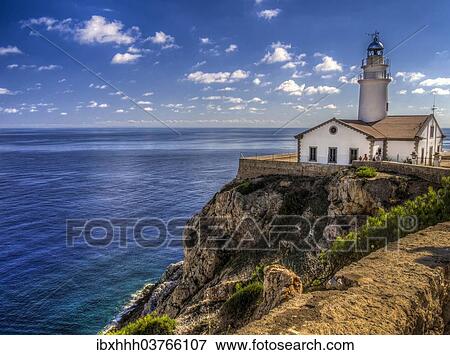 "Far de Capdepera Lighthouse, Cala Rajada, Majorca, Balearic Islands, Spain, Europe" View Large Photo Image Stock Photo - "Far de Capdepera Lighthouse, Cala Rajada, Majorca, Balearic Islands, Spain, Europe". Fotosearch