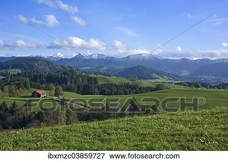 "Farmhouse in the Allgau countryside, Allgau Alps at the back, Stiefenhofen, Allgau, Bavaria, Germany, Europe" View Large Photo Image Stock Photo - "Farmhouse in the Allgau countryside, Allgau Alps at the back, Stiefenhofen, Allgau, Bavaria, Germany, Europe". Fotosearch
