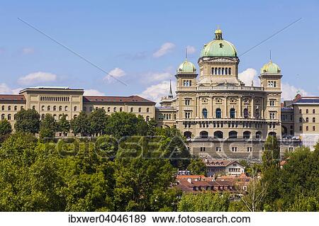 Stock Photo - "Federal Palace of Switzerland, old town, Bern, Canton of Bern, Switzerland, Europe". Fotosearch
