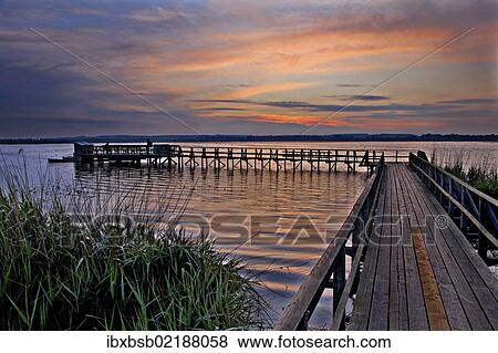 "Federsee Pier at dawn, Bad Buchau, Baden-Wuerttemberg, Germany, Europe" View Large Photo Image Stock Photo - "Federsee Pier at dawn, Bad Buchau, Baden-Wuerttemberg, Germany, Europe". Fotosearch