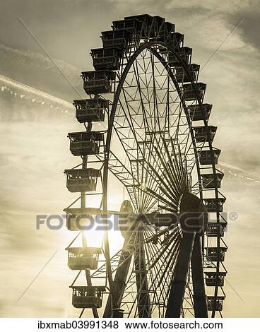 "Ferris wheel, Oktoberfest, Theresienwiese, Munich, Upper Bavaria, Bavaria, Germany, Europe" View Large Photo Image Stock Photo - "Ferris wheel, Oktoberfest, Theresienwiese, Munich, Upper Bavaria, Bavaria, Germany, Europe". Fotosearch