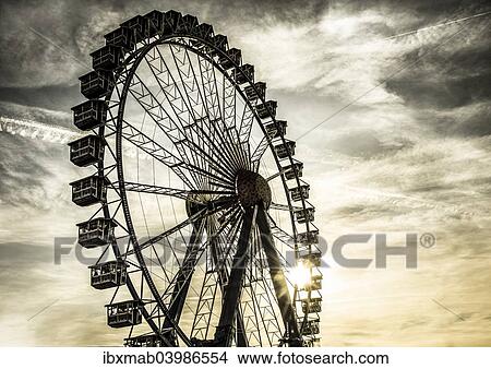 "Ferris wheel, Oktoberfest, Wiesn, Munich, Upper Bavaria, Bavaria, Germany, Europe" View Large Photo Image Picture - "Ferris wheel, Oktoberfest, Wiesn, Munich, Upper Bavaria, Bavaria, Germany, Europe". Fotosearch