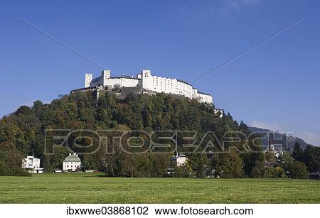 Stock Image - "Festung Hohensalzburg Fortress, Salzburg, Austria, Europe". Fotosearch