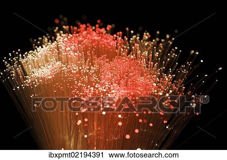 Stock Image - "Fibre optics, optical fibers or optical fibres". Fotosearch
