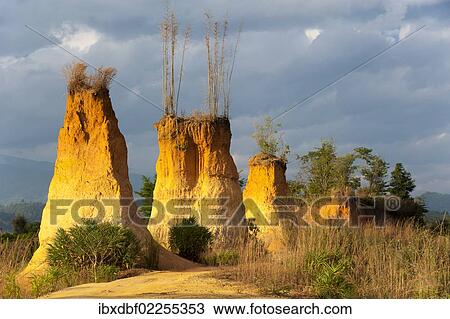 "Field road, piles of clay, northern Thailand, Thailand, Asia" View Large Photo Image Stock Image - "Field road, piles of clay, northern Thailand, Thailand, Asia". Fotosearch