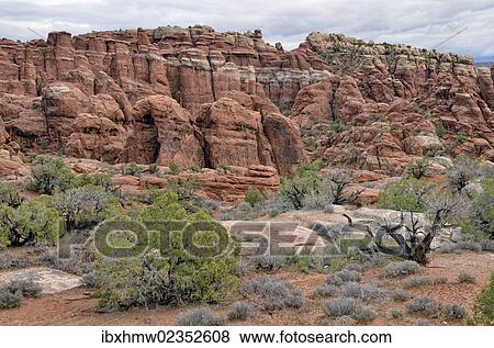 "Fiery Furnace, rock formation of red sandstone, Arches National Park, Moab, Utah, USA" View Large Photo Image Stock Photo - "Fiery Furnace, rock formation of red sandstone, Arches National Park, Moab, Utah, USA". Fotosearch