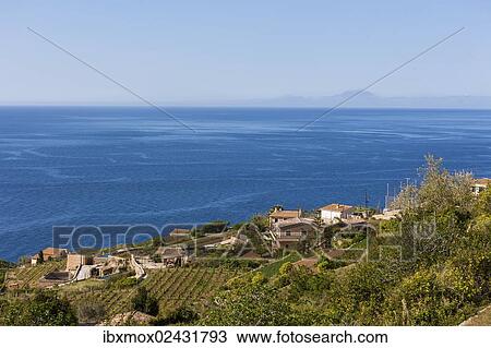 Stock Image - "Finca near Banyalbufar, Serra de Tramuntana, Northwestern Coast, Mallorca, Majorca, Balearic Islands, Mediterranean Sea, Spain, Europe". Fotosearch
