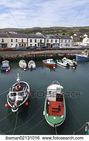 "Fishing port in Carnlough, County Antrim, Northern Ireland, Great Britain, Europe, PublicGround" View Large Photo Image Stock Photograph - "Fishing port in Carnlough, County Antrim, Northern Ireland, Great Britain, Europe, PublicGround". Fotosearch