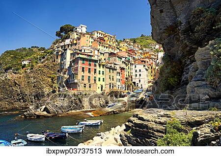 "Fishing port, UNESCO World Heritage Site, Riomaggiore, Cinque Terre, Liguria, Italy, Europe" View Large Photo Image Stock Image - "Fishing port, UNESCO World Heritage Site, Riomaggiore, Cinque Terre, Liguria, Italy, Europe". Fotosearch
