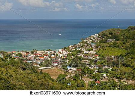 "Fishing village on the coast, Canaries, Saint Lucia, North America" View Large Photo Image Stock Image - "Fishing village on the coast, Canaries, Saint Lucia, North America". Fotosearch