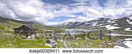 "Fjell hut in Norway, Europe" View Large Photo Image Stock Image - "Fjell hut in Norway, Europe". Fotosearch
