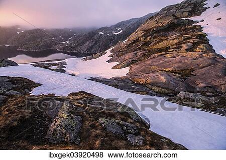 "Fjell landscape at Lysefjord, Rogaland province, Vestland or Western Norway, Norway, Europe" View Large Photo Image Stock Photo - "Fjell landscape at Lysefjord, Rogaland province, Vestland or Western Norway, Norway, Europe". Fotosearch