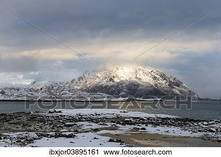 "Fjord in winter, Svolvaer, Lofoten, Norway, Europe" View Large Photo Image Stock Image - "Fjord in winter, Svolvaer, Lofoten, Norway, Europe". Fotosearch