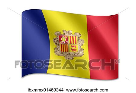Picture - Flag of Andorra. Fotosearch
