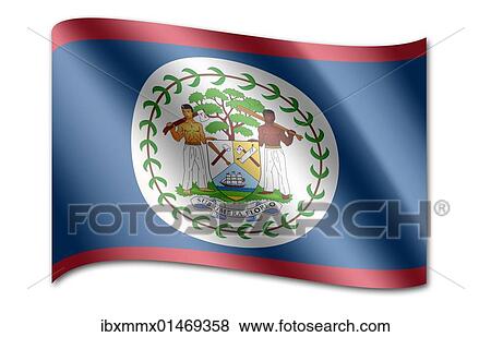 Flag of Belize View Large Photo Image Stock Photo - Flag of Belize. Fotosearch