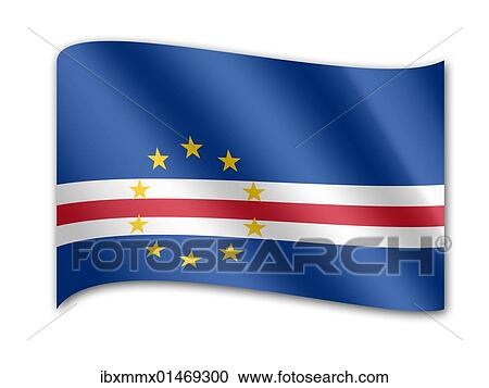 Stock Image - Flag of Cape Verde. Fotosearch