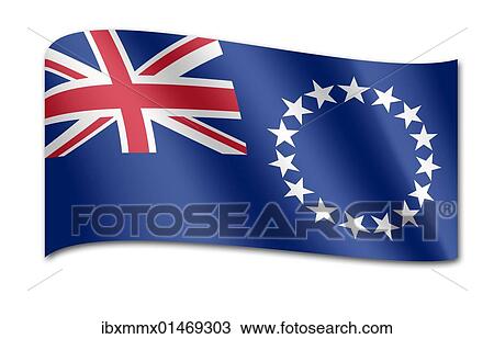 Flag of Cook Islands View Large Photo Image Stock Image - Flag of Cook Islands. Fotosearch