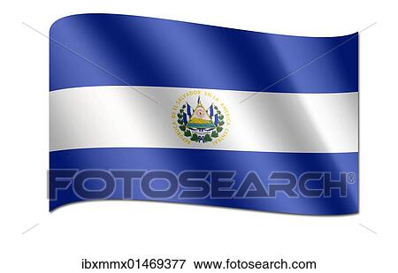 Flag of El Salvador View Large Photo Image Stock Photo - Flag of El Salvador. Fotosearch